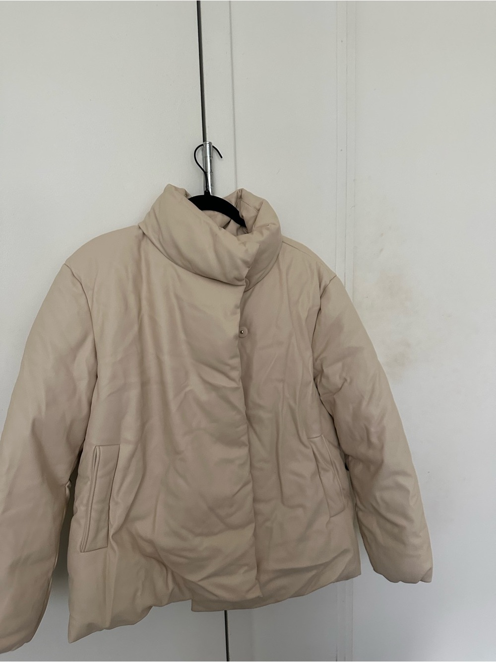 Mango Beige Puffer Coat